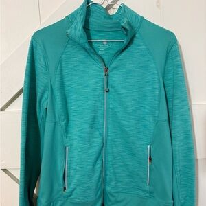 Tangerine Womens Full Zip Athletic
Jacket SZ M Thumb Holes Zip
Pockets Sea Green